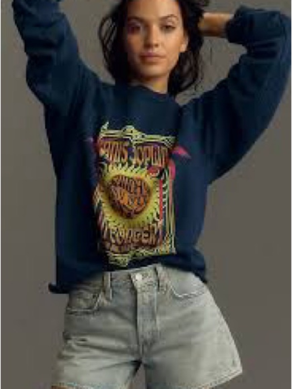 Anthropologie Original Retro Brand Janis Joplin Sweatshirt Size XS